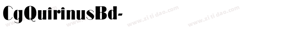 CgQuirinusBd字体转换