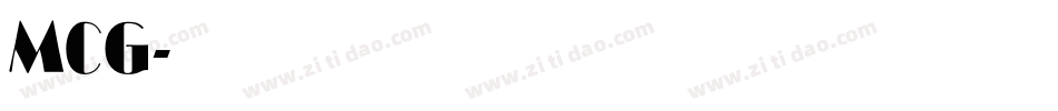 MCG字体转换