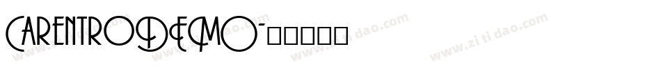 CarentroDEMO字体转换