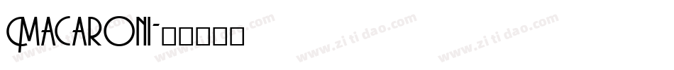 Macaroni字体转换