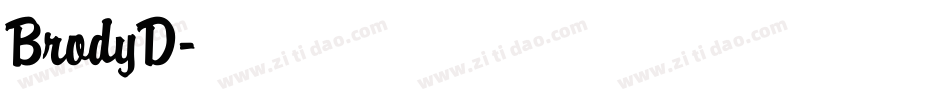 BrodyD字体转换