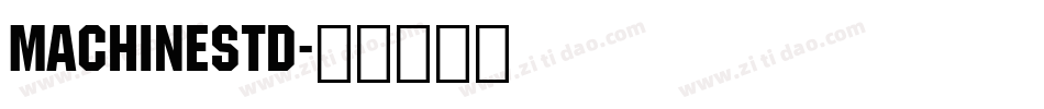 MachineStd字体转换