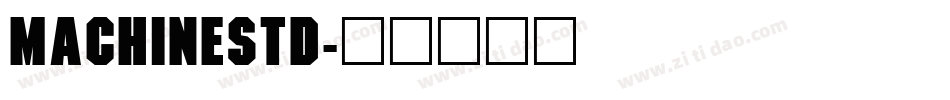 MachineStd字体转换