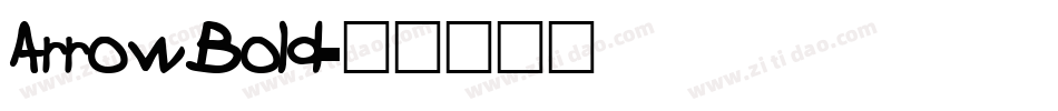 ArrowBold字体转换