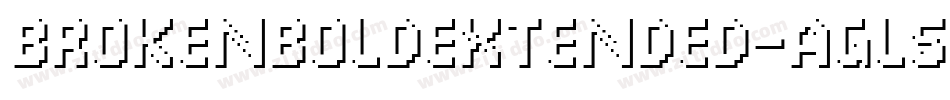 BrokenBoldExtended-aGl5字体转换
