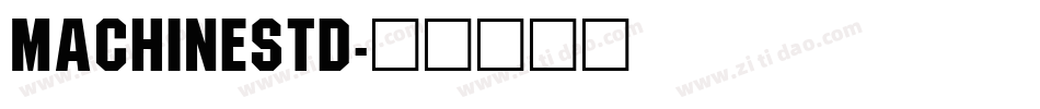 MachineStd字体转换