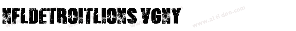 NflDetroitLions-vGny字体转换
