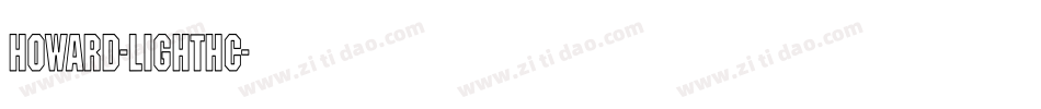 Howard-LightHC字体转换