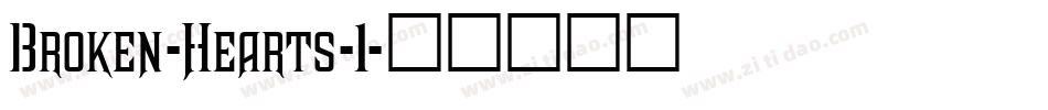 Broken-Hearts-1字体转换