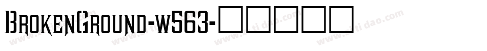 BrokenGround-w563字体转换
