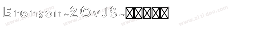 Bronson-2OvJ8字体转换