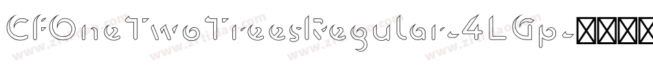 CfOneTwoTreesRegular-4LGp字体转换 CfOneTwoTreesRegular-4LGp字体转换