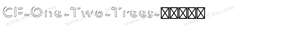 CF-One-Two-Trees字体转换