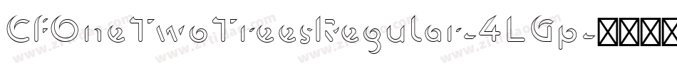 CfOneTwoTreesRegular-4LGp字体转换 CfOneTwoTreesRegular-4LGp字体转换