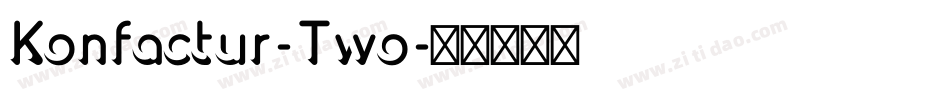 Konfactur-Two字体转换