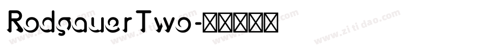 RodgauerTwo字体转换