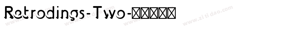 Retrodings-Two字体转换