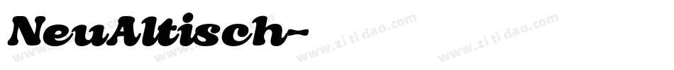 NeuAltisch字体转换