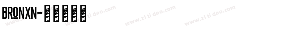 BRONXN字体转换