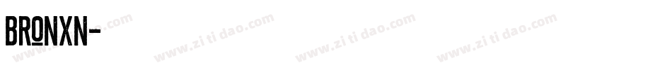 BRONXN字体转换