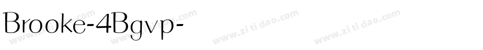Brooke-4Bgvp字体转换