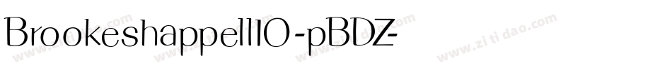 Brookeshappell10-pBDZ字体转换