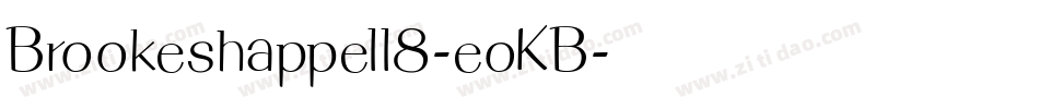 Brookeshappell8-eoKB字体转换