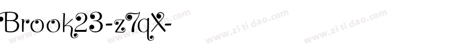Brook23-z7qX字体转换
