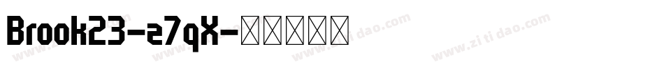 Brook23-z7qX字体转换