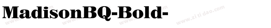 MadisonBQ-Bold字体转换
