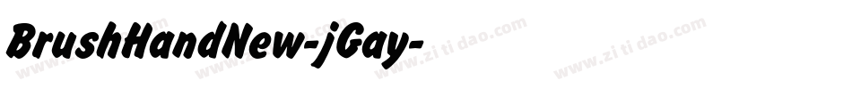 BrushHandNew-jGay字体转换