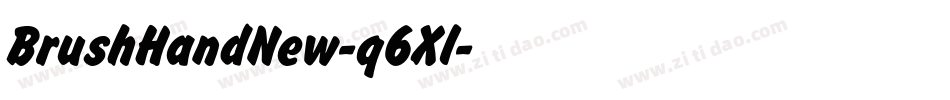 BrushHandNew-q6Xl字体转换
