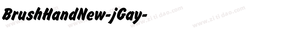 BrushHandNew-jGay字体转换