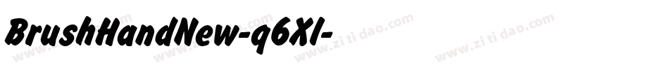 BrushHandNew-q6Xl字体转换