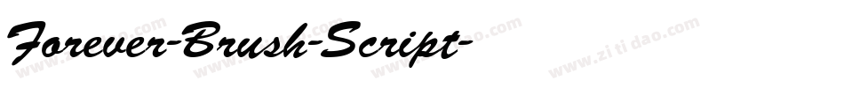 Forever-Brush-Script字体转换