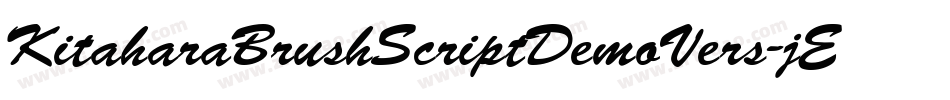 KitaharaBrushScriptDemoVers-jERw7字体转换