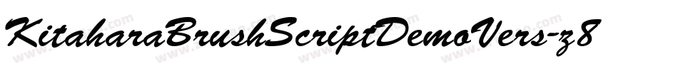 KitaharaBrushScriptDemoVers-z8JZl字体转换