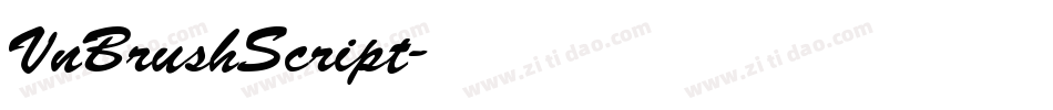 VnBrushScript字体转换