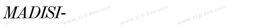 MADISI字体转换