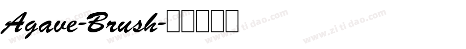 Agave-Brush字体转换