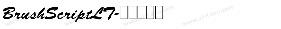 BrushScriptLT字体转换