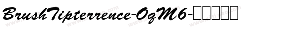 BrushTipterrence-OqM6字体转换