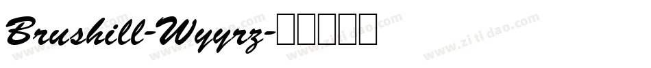 Brushill-Wyyrz字体转换