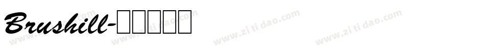 Brushill字体转换