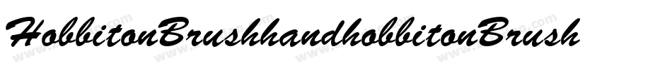 HobbitonBrushhandhobbitonBrush-WygA字体转换