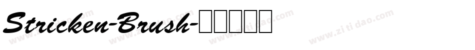 Stricken-Brush字体转换