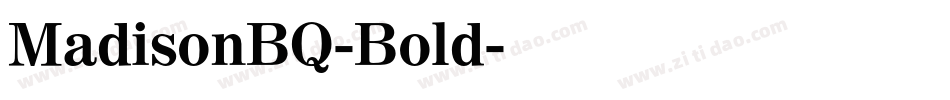MadisonBQ-Bold字体转换