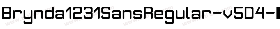 Brynda1231SansRegular-v5D4字体转换