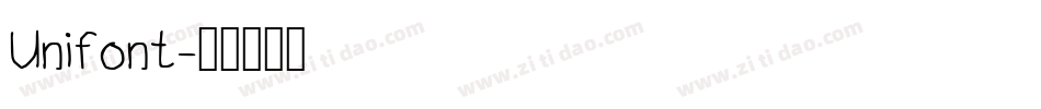 Unifont字体转换