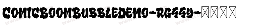ComicBoomBubbleDemo-rg44y字体转换